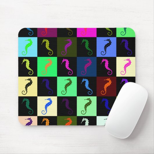 Seahorse Pattern Multicolond Muismat (Met muis)