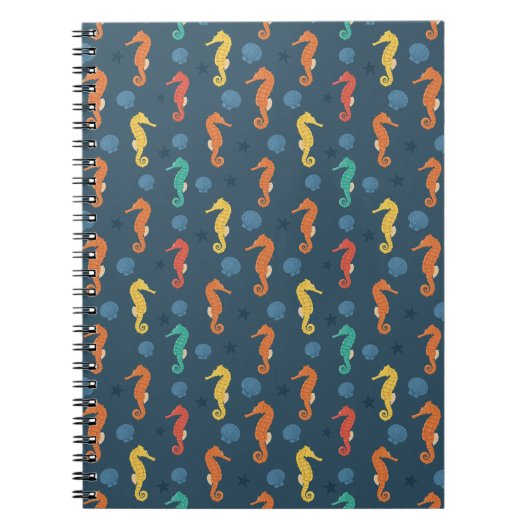 Seahorse Pattern Notitieboek (Voorkant)