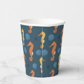 Seahorse Pattern Papieren Bekers (Rechts)