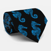 Seahorse Pattern Stropdas (Opgerold)