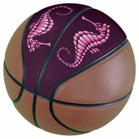 Seahorse Pink Basketbal (Schuin)