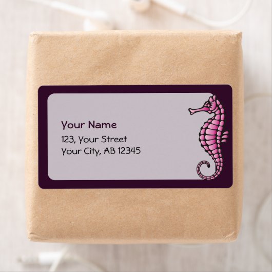 Seahorse Pink Etiket (Insitu)