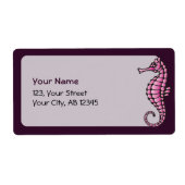 Seahorse Pink Etiket (Voorkant)