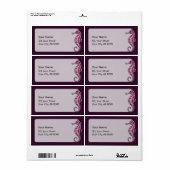 Seahorse Pink Etiket (Full Sheet)