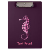 Seahorse Pink Klembord (Voorkant)