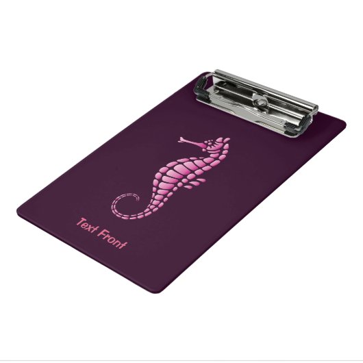 Seahorse Pink Mini Klembord (Angled3)