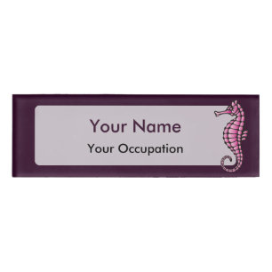 Seahorse Pink Naambadge