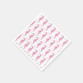 Seahorse Pink Servet (Hoek)