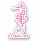 Seahorse Pink Sticker (Voorkant)