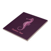 Seahorse Pink Tegeltje (Zijkant)