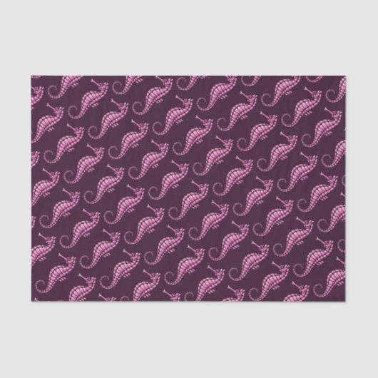 Seahorse Pink Tissuepapier (Voorkant)