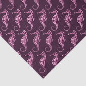 Seahorse Pink Tissuepapier (Detail)