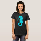 Seahorse Polygon Aquatic Zee Animal Fish Hippocamp T-shirt (Voorkant volledig)