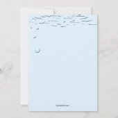 Seahorse Pool Birthday Party Invitation Kaart (Achterkant)