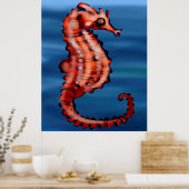 Seahorse Poster (Keuken)