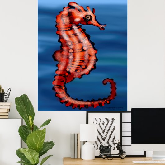 Seahorse Poster (Thuiskantoor)