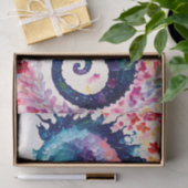 Seahorse Rainbow Floral Art Tissuepapier (Geschenk)
