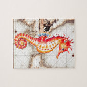 SEAHORSE RED MAP II LEGPUZZEL (Horizontaal)