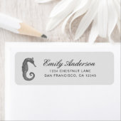 Seahorse Return Address Label (Insitu)