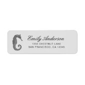 Seahorse Return Address Label (Voorkant)