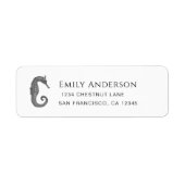 Seahorse Return Address Label (Voorkant)