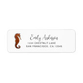 Seahorse Return Address Label (Voorkant)