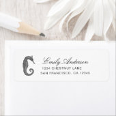 Seahorse Return Address Label (Insitu)