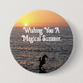 Seahorse Rider Button Pin (Voorkant)