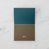 Seahorse Romance, Beach Wedding Bedankkaart (Binnen)