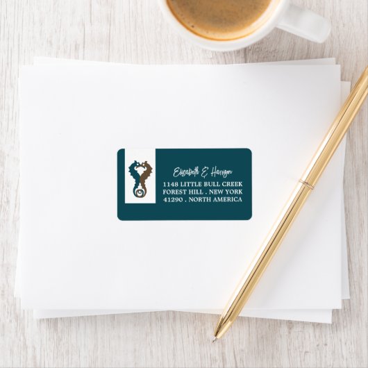 Seahorse Romance, Beach Wedding Etiket (Insitu)