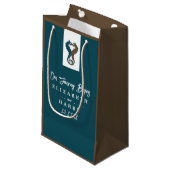 Seahorse Romance, Beach Wedding Klein Cadeauzakje (Voorkant Gekanteld)