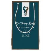 Seahorse Romance, Beach Wedding Klein Cadeauzakje (Voorkant)