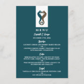 Seahorse Romance, Beach Wedding Menu (Voorkant)