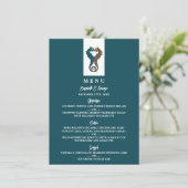 Seahorse Romance, Beach Wedding Menu (Staand voorkant)