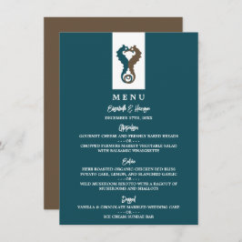 Seahorse Romance, Beach Wedding Menu