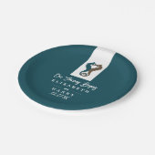 Seahorse Romance, Beach Wedding Papieren Bordje (Gekanteld)