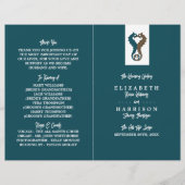 Seahorse Romance, Beach Wedding Programme (Voorkant)