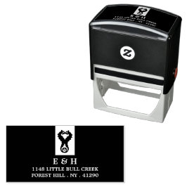Seahorse Romance Zelfinktende Stempel