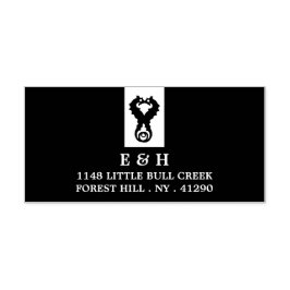 Seahorse Romance Zelfinktende Stempel