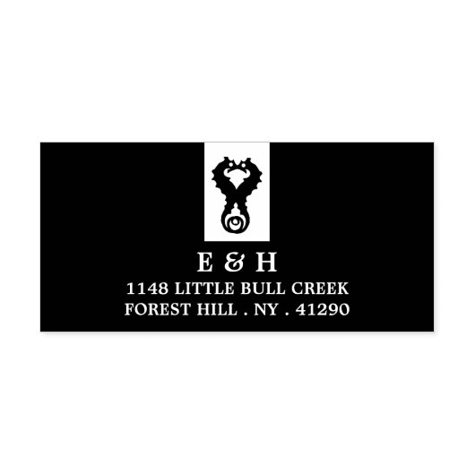 Seahorse Romance Zelfinktende Stempel (Design)