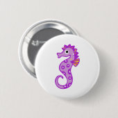 Seahorse Ronde Button 5,7 Cm (Voorkant /achterkant)