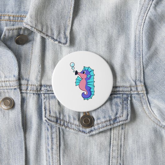 Seahorse Ronde Button 7,6 Cm (In situ)