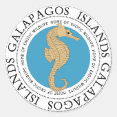 Seahorse Ronde Sticker (Voorkant)