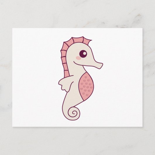 Seahorse ros underwater Horse Animals in water Briefkaart (Voorkant)
