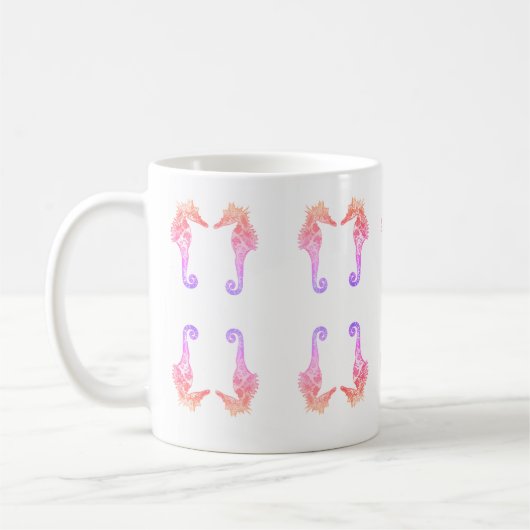 Seahorse roze droom Mok (Links)