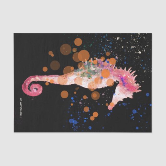 Seahorse - Roze Tissuepapier (Voorkant)