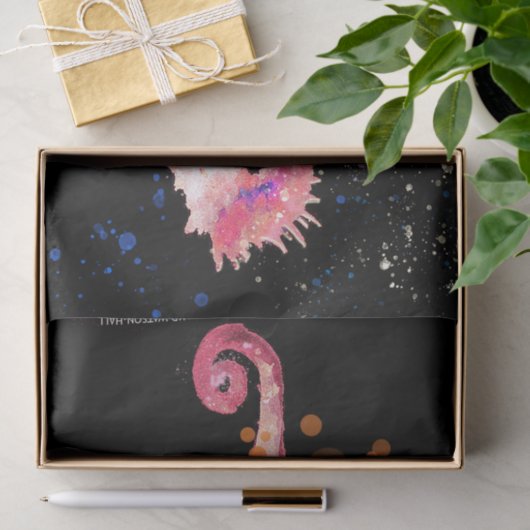 Seahorse - Roze Tissuepapier (Geschenk)