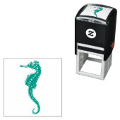  SEAHORSE RUBBER STAMP  ZELFINKTENDE STEMPEL (In situ)