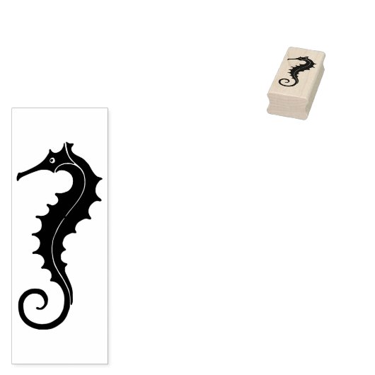 Seahorse Rubberstempel (Gestempeld)