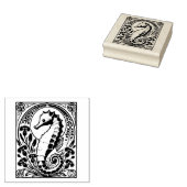 Seahorse Rubberstempel (Gestempeld)